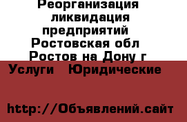 Реорганизация, ликвидация предприятий - Ростовская обл., Ростов-на-Дону г. Услуги » Юридические   